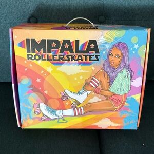 Brand new in box Impala Roller skates size 8 White